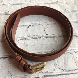 COACH FULL GRAIN COWHIDE BROWN HANDCRAFTED IN USA MENS BELT SIZE 44
